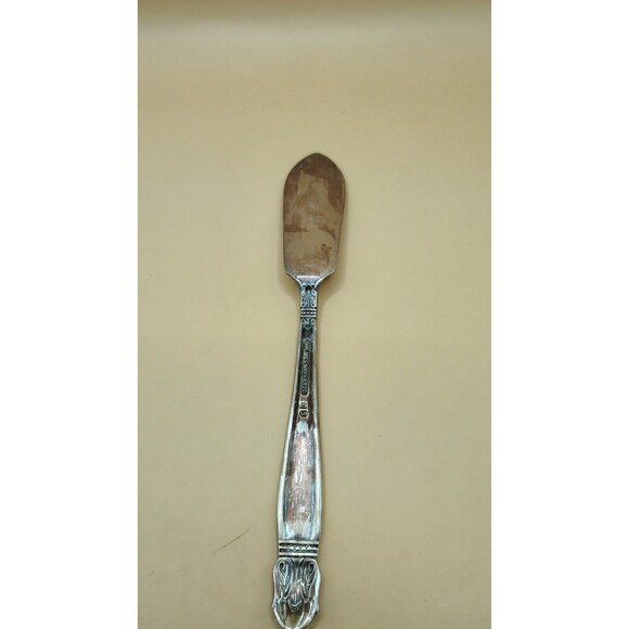 Vntg HOLMES & EDWARDS IS Danish Princess Inlaid Silver Plate Butter Knife Single - Picture 2 of 4